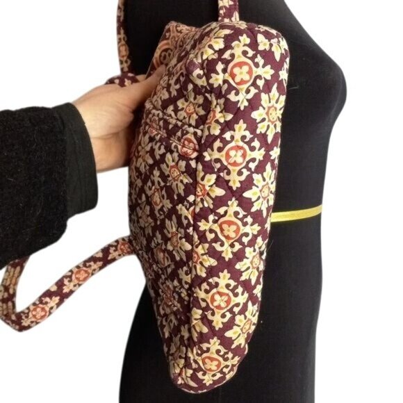 Vera Bradley MEDALLION Shoulder Tote Bag Quilted Paisley Floral Handbag Retired - Picture 8 of 11